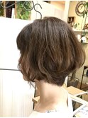 【コトノハ】大人かわいいショートボブ オーガニックカラー