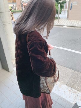 ローレンジウ(LOREN JU) 透明感髪質改善ベージュダブルカラーミルクティーグレージュ