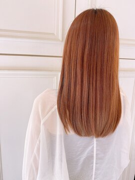 ネオリーブカフ 鶴ヶ峰店(Neolive caff) ブリーチ　カラー　アプリコット　ハイトーン　艶　柔らかさ