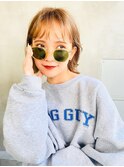 mowen 南堀　クールショート×ミルクティーベージュ×外国人風