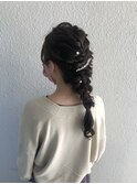 トップ ゆるふわ ラプンツェル風 編み下ろし ヘアアレンジ