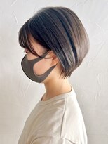 アイティーバイアルバム 下北沢店(IT by ALBUM)&nbsp;ブラウンショート_外ハネボブセクションカラー_ba381631