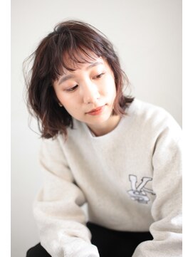 アンド(AND) アンニュイパーマスタイル　ワイドバング　中目黒　代官山