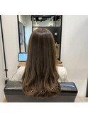 【立体感!】ひと手間で動きをプラス◎ミルクティーグレージュ