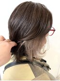 【vida まりな】インナーカラー ホワイトグレージュ グレイヘア