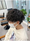 波巻きスパイラル×ツイストパーマ[メンズ]