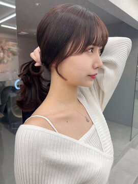 ロンド マーレ 天神大名店(Lond mare) 小顔レイヤー韓国ヘア 韓国風ヘア レイヤーカット 福岡美容室