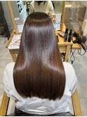 ナチュラルブラウン×髪質改善トリートメント