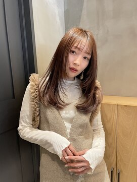 ロンドシェリ 仙台(Lond Cheri) レイヤーカット 韓国 アッシュベージュ 髪質改善 前髪 顔まわり