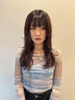 ベンジー オウン 代々木上原店(benji own)&nbsp;顔まわりレイヤー　ラベンダーブラウン