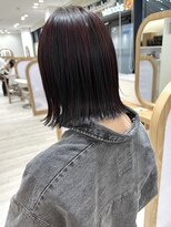 アドラーブル ココロ 新潟(adorable CoCoLo)&nbsp;20代30代大人可愛い小顔 切りっぱなしボブ/アンブレラカラー