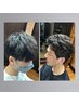 メンズ似合わせカット+ショートスパ+眉カット　￥5000