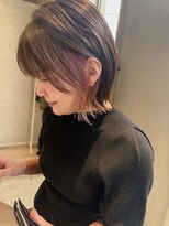 シフ(sif.)&nbsp;大人ボブ×インナーブリーチ、ベビーピンク