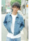 ホワイトグレージュミニウルフ#デジタルパーマ#チェリーブラウン