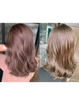 透明感のある外国人風カラーや、ハイライトなどのデザインカラーもお任せ！あなたのなりたいを叶えます♪