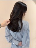 顔周りレイヤー レイヤーカット グレージュ 艶髪 20代30代