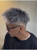 ホワイトメッシュツイストパーマ