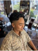 10代から人気メニューメンズカットフェードカットカラーパーマ