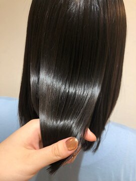 ハクバイジェービー 稲毛(hak by jb) 丸型◎髪質改善カラーで作るアッシュベージュ[稲毛駅/白髪染め]