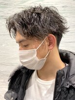 ヘアーアンドグルーミング ヨシザワインク(HAIR&GROOMING YOSHIZAWA Inc.) スパイラルパーマツーブロック刈り上げショート20代30代バーバー