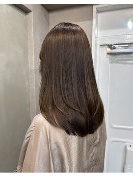 ファビ 渋谷(Fab) くびれヘア/暗めカラー/アプリコットオレンジ/縮毛矯正