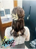 【ヘアセット】リーフグロウ・クラシックハーフアップ