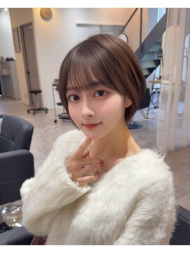 アグ ヘアー ネスト 茨木店(Agu hair nest) 大人ショートボブ 20代30代40代ヘア 小顔 大阪茨木