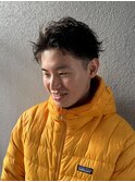 ショートアップバングパーマ