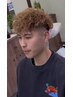 【Men’s Barber】メンズカット+スキンフェード+スパイラルパーマ
