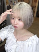 ブレイズヘアー(BLAZEhair)&nbsp;【外国人風カラー】ホワイトミルクティグレージュ×ブリーチ３回