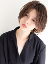 ラレイ(Lalei)&nbsp;大人かわいいくびれショート+インナーカラー+くすみブルー