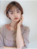 ふんわりショート♪20代30代大人可愛い小顔丸みボブカット