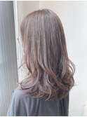 セミロングレイヤー/ベージュ/ブラウン/レイヤーカット/髪質改善