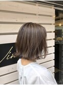 白髪ぼかしハイライト