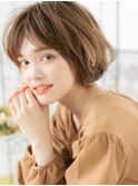 八潮/髪質改善/ゴールドベージュのパーマボブ!マッシュショートa