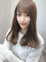 シルクレイ 吉祥寺店(Silk-lei) 大人かわいいノーバングカーキグレージュロングAライン吉祥寺