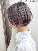 《knit銀座》大人可愛い20代30代40代ショートボブ丸み前下がり