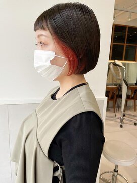 バブ バイネオリーブ(Bab by neolive) ミニボブ×オレンジインナーカラー