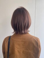 カシェ リタ ヘアー(CACHE'&RITA HAIR)&nbsp;切りっぱボブ◯外はねボブ◯ベージュ◯ベージュブラウン