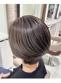 白髪ぼかしハイライト