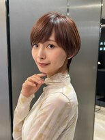 30代40代50代ショートボブ丸みショート前髪あり表参道