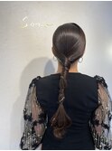 ローポニー ポニー タイトヘア お洒落