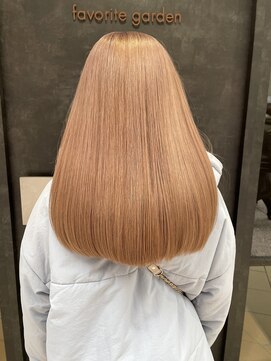 フェイバリットガーデン(favorite garden) 20代30代大人可愛いミルクティーピンクベージュ