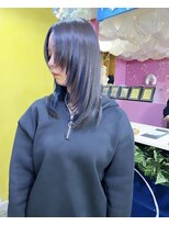 トーク 伊丹本店(TAL'KE)&nbsp;TAL'KE/インナーカラー×ネイビーブルー_1216