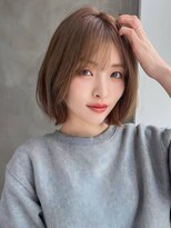 アグ ヘアー ブラン 半田店(Agu hair blanc) 《Agu hair》ホイップ巻きボブ×numberA.ヘアバター