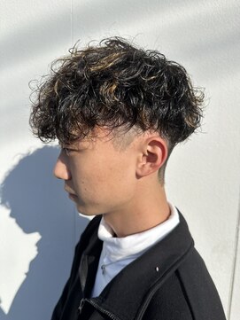 リミックスヘアー(Re:mix hair) マッシュパーマ×ハイライト