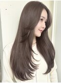 Cote 美髪/ダークアッシュ/セミディ/シアーカラー/韓国レイヤー