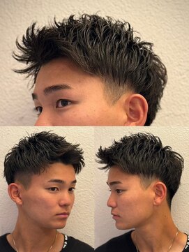 ヒロギンザ 大阪本店(HIRO GINZA) アップバング×ショートスタイル