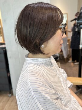 セイドット オモテサンドウ(Say. omotesando) say.こなれミディ前髪イメチェン丸みショートボブ透明感カラー