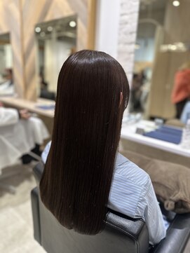 フリーラ 表参道(freera) 艶髪カラー髪質改善トリートメント質感再生ダークブラウンカラー